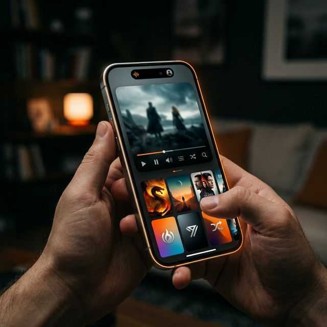 iPhone showing streaming alternatives for Picasso App